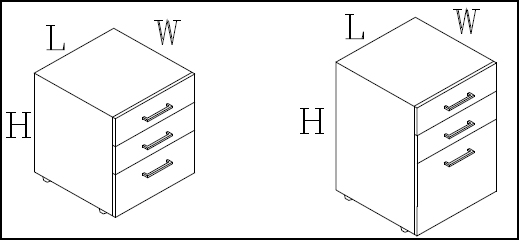 SELF STANDING/MOBILE DRAWER UNIT